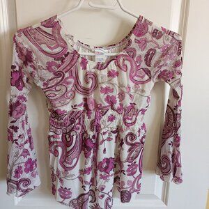 Girls La Senza Girl Long Sleeve Top with Bell Sleeve Size Medium